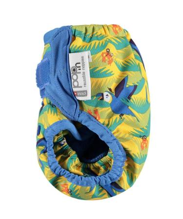 Close Pop-in Premium Bamboo Fabric Diaper | Birth to Potty | Safe Closure - Parrot Design | International Shipping - Buy Online on GoSupps.com