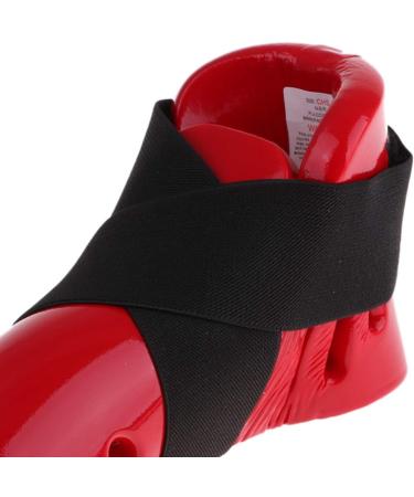 Red Taekwondo Karate Hand & Foot Guard Gear - Sparring Shoes Gloves | Size M - Buy Online on GoSupps.com