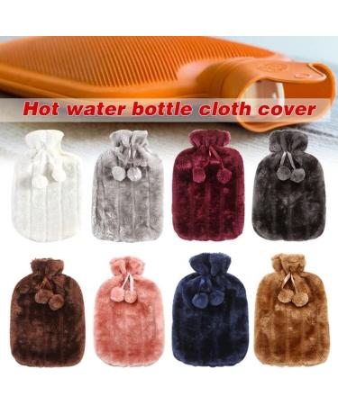 MAIES Hot Water Bottles - Removable Plush Cover Cold Resistant Faux Fur Fleece | Premium Heat & Comfort - Buy Online on GoSupps.com
