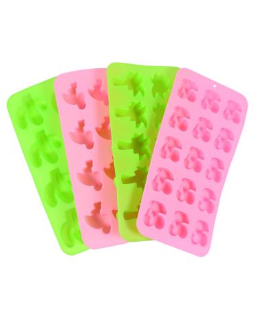 4pcs Silicone Chocolate Mold Biscuit Baking Tools Silica Gel