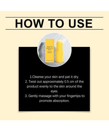 BATUREL Eye Balm Stick Wake Up Under Eye Cream Dark Circles and Smooth Fine Lines Puffiness and Fine Lines Smooth the Eye Area Non-Greasy Balm 0.35 Oz - Buy Online on GoSupps.com