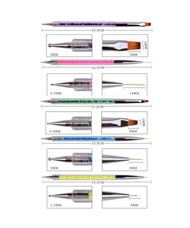 5pcs Nail Art Pens | Double-Sided Liner & Drawing Brushes for DIY Nail Designs - Buy Online on GoSupps.com