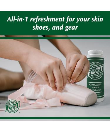 Foot Sense Natural Foot and Shoe Odor Eliminator - Talc-Free Deodorizer for Kids and Adults - Long-Lasting and Fast-Acting - 3.5 Oz - Made in USA - Buy Online on GoSupps.com