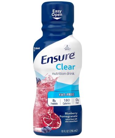 Ensure Clear Nutrition Drink Bottles - Blueberry Pomegranate - 10 oz - 4 pk
