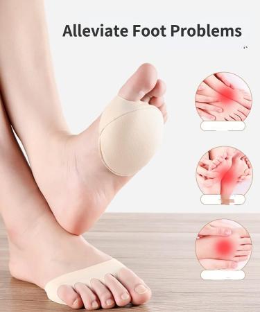 Midiciai Forefoot Pads (2 Pairs) - Honeycomb Fabric Metatarsal Pads for Foot Fatigue Relief - Buy Online on GoSupps.com