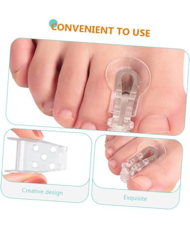 Gel Toe Separator Set - 24 Pcs Nail Art Tools for Toe Alignment and Joint Support | Bunion Care Kit with Splint Spacers for Big, Pinky, and Thumb Toes - Transparent x3pcs 5X5CMx3pcs - Buy Online on GoSupps.com