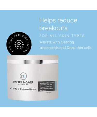 Rachel Moayer Clarify & Charcoal Mask | Detoxifying Charcoal Face Mask for Blackheads & Pore Cleansing - Buy Internationally - Buy Online on GoSupps.com