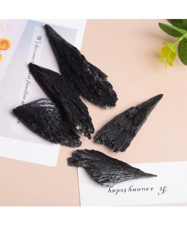 Natural Crystal 1pcs Natural Quartz Feather Shape Black Tourmaline Jet Stone Crystal Cluster Home Decor Collect Minerals Divination ERBDRGAZ (Size : 10-30g) - Buy Online on GoSupps.com