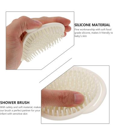 Kisangel 2pcs Scalp Massager and Shampoo Dispenser Set - Silicone Handheld Exfoliating Tool for Babies and Toddlers - Portable Dandruff Soother and Body Scrubber - 11.5X10X2CM - Buy Online on GoSupps.com