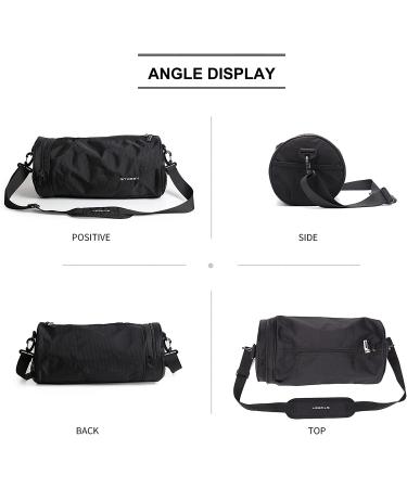 Black Sports Gym Bag for Men and Women - X-Small/Small Workout Bag - Buy Online on GoSupps.com