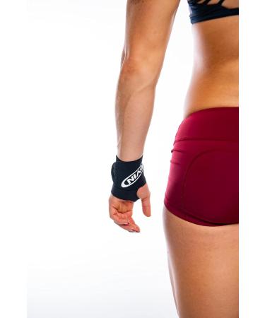 Nevin Neoprene Single Wrist Wrap (Gray) - Premium Support for Weightlifting & Sports | International Shipping Available - Buy Online on GoSupps.com