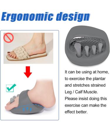 Arch Support Slippers for Plantar Fasciitis Relief | Bunion Corrector & Toe Separators | New Arrival in Gray - Buy Online on GoSupps.com