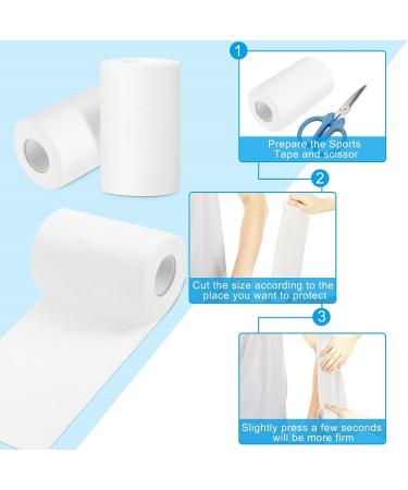 2 Rolls Turf Tape 21.87 Yards - Athletic Sports Tape for Trainers - No Residue - Ideal for Football, Baseball, Boxing, Soccer, Hockey, Basketball - White - Buy Online on GoSupps.com