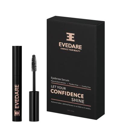 EVEDARE Advanced Eyebrow Serum with Enhancing Peptides and Botanical Vitamins for Longer  Thicker  Fuller Brows  Natural Extracts Improve Strength (5ML)