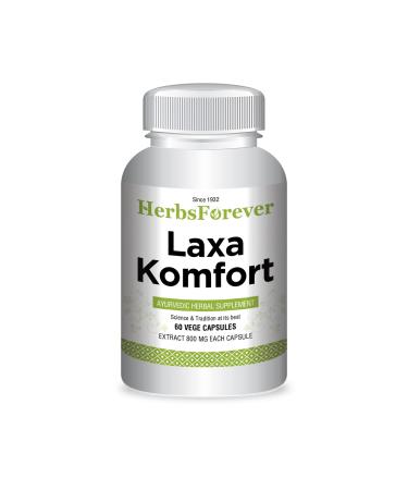 Herbsforever Laxa Komfort Capsules  Laxative Supplement  Promote Abdomen Health  60 Capsules