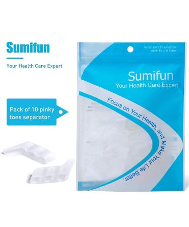 Sumifun Gel Toe Spreader: Silicone Protection for Overlapping & Crooked Toes | Pain Relief for Bunions & Small Toe Corrections - Buy Online on GoSupps.com