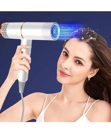 Professional Hair Dryer Infrared Negative Ionic Blow Dryer Hot&Cold Wind Salon Hair Styler Tool Hair Electric Blow Drier Blower (Type 2 White) - Buy Online on GoSupps.com