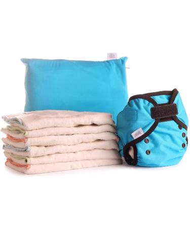 Bum Fold Eco-Pack Cloth Diaper Set (S turquoise) S Turquoise