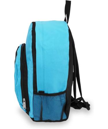 Everest Turquoise Backpack with Front and Side Pockets - Lightweight and Durable - Buy Online on GoSupps.com