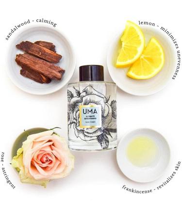 UMA Ultimate Brightening Rose Toner | Organic Vegan Hydrating & Detox Facial Care - Buy Online on GoSupps.com