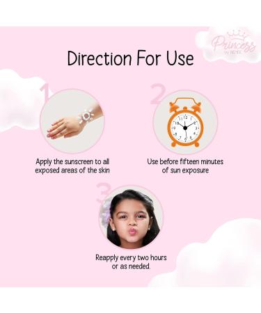 Princess RE-NEE Rainbow Sunscreen SPF 30 - Lightweight Non-Greasy UVA & UVB Protection | Enriched with Olive Carrot Seed Avocado & Vitamin E | 1.69 Fl Oz | International Shipping Available - Buy Online on GoSupps.com