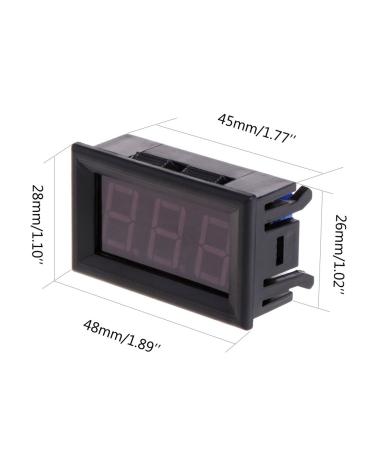 Dchaochao Digital LED Thermometer Gauge Thermometer Car Temperature -50 110 c DC 12v (Green) - Buy Online on GoSupps.com