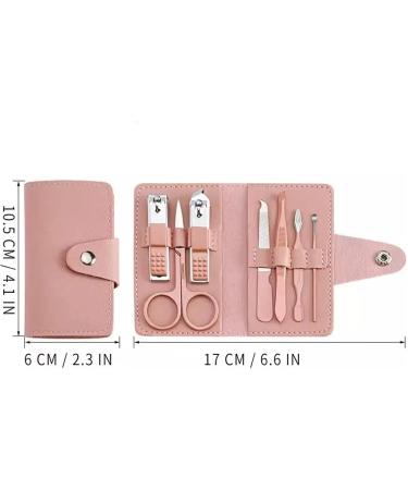 Pink 7-Piece Nail Clippers Set Nail Clippers for Women Beauty and Manicure Tools Home Pedicure Scissors 7pieces Set - Buy Online on GoSupps.com