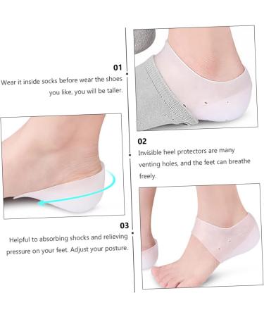 NOLITOY Heel Cover Protection Pads - 2 Sets White Man's Sebs Sole of Foot - International Shipping Available - Buy Online on GoSupps.com