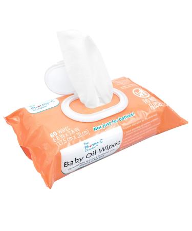 Buy Pharma-C Baby Oil Wipes - 540 Count | Enriched with Almond Sunflower Oils Aloe & Vitamin E | Gentle & Moisturizing for Baby's Skin - International Shipping Available - Buy Online on GoSupps.com