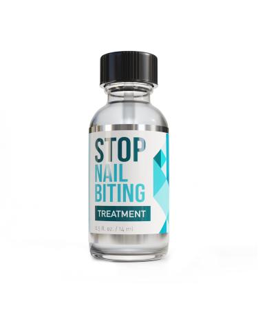 STOP NAIL BITING Treatment - Nail Polish To Help Stop Biting Nails, Bitter Taste, Easy To Apply, Safe For Children (0.5 Fluid Ounces)