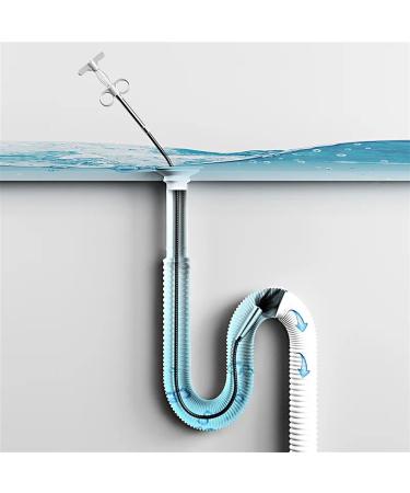 90cm Sewer Pipe Unblocker - Effective Bathroom Hair Drain Cleaning Tool | Spring Snake Dredging Tool for Kitchens & Sinks - Buy Online on GoSupps.com