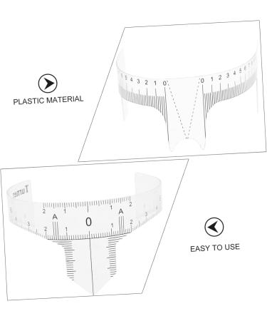  Mikinona Mikinona Eyebrow Rulers Set 10 Pieces Beauty Facial Positioning Rulers Accurate Guide Eyebrow Shape - Buy Online on GoSupps.com