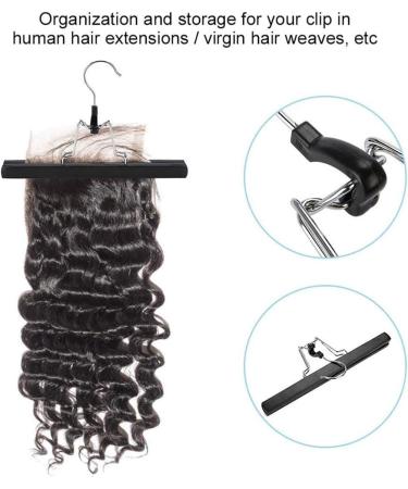 POFET 2pcs Fashion Hair Extensions Wig Storage Bag Holder Case Protector + Hanger - Black & Pink | International Shipping Available - Buy Online on GoSupps.com