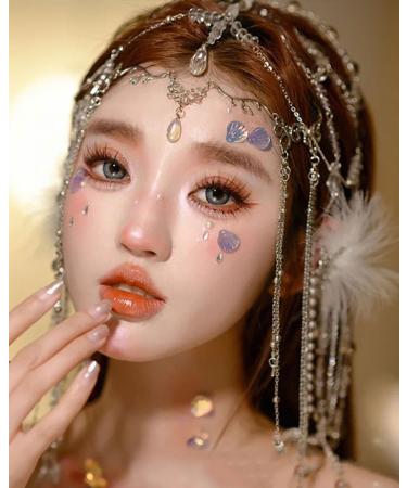 Prosy Bride Wedding Sparkling Headwear Crystal Tassel Headband Beaded Headpiece Wedding Style Accessories for Women and Girls - Buy Online on GoSupps.com