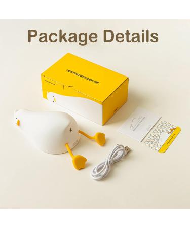 CooPark Duck Night Light - Dimmable Touch Lamp for Kids, Women, and Nursery - Cute Animal Design with Timer Function - Ideal for Bedroom or Children's Room - Buy Online on GoSupps.com