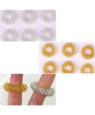 Magiclulu 20-Pack Finger Massage Rings Calming Sensory Toys for Kids | Mini Iron Restless Finger Spring Cuffs - Buy Online on GoSupps.com