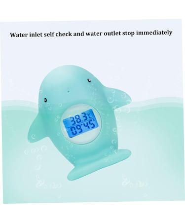 Baby Bath Tub Thermometer - Floating Bathing Toy with Room Temperature Display - Fun Whale Design - Ideal Gift for Newborns and Mothers - Buy Online on GoSupps.com