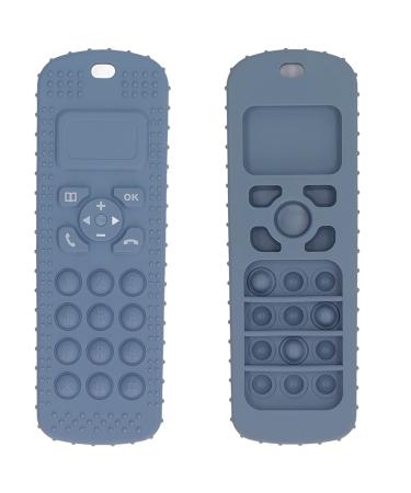 Soft Remote Control Shaped Teething Sensory Toy for Gum Relief - Dark Blue - Buy Online on GoSupps.com