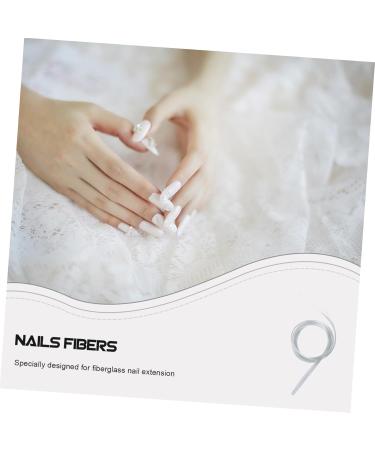 minkissy 1 Nail Fiber Glass Manicure Extension Fiber Nail Extension Fiber Nails Extension Supplies Glases Fale Nails False Nails Silk Fiber Nail Art Fiber Manicure Fiber Cellophane Square Size 2 As Shown - Buy Online on GoSupps.com
