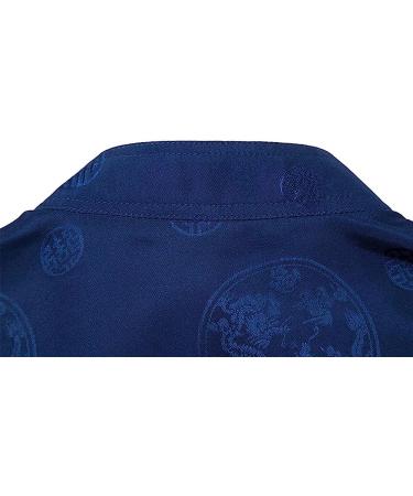 Wecotton Kung Fu Uniform Tang Men Chinese Traditional Clothing Hanfu Martial Arts XL Dark Blue - Buy Online on GoSupps.com