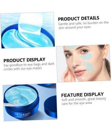 Beatifufu 1 Box Moisturizing Eye Mask Treatment Mask for Eye Lip Membrane Paste Eye Care Mask Eye Pads Eye Mask for Wrinkles Eye Dark Circles Masks Jellyfish Collagen Cosmetic Eye Ointment - Buy Online on GoSupps.com