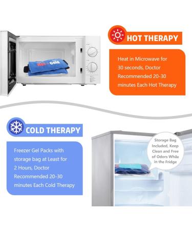 Hilph Cooling Pads Gel - Reusable Heat & Cold Therapy Packs for Sports Injuries - 2 Pieces with Velcro Fastener - Buy Online on GoSupps.com