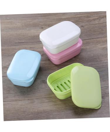 Ciieeo 12 Pcs Box Soap Case Soap Travel Container Soap Holder Dish Soap Bathroom Soap Suction Cup Soap Dish Soap Bar Case Shampoo Draining Soap Dishes for Bar Soap Drain With Cover - Buy Online on GoSupps.com