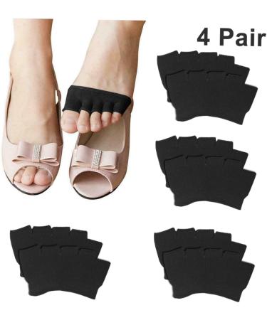 Beavorty 8 Pairs No-Show Socks for Women & Men | Comfortable Low Half-Hand Socks Ideal for Sandals | Forefoot Socks for All-Day Wear - Buy Online on GoSupps.com