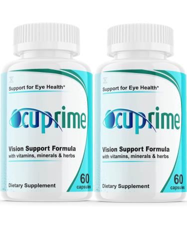 sigma times (2 Pack) Ocuprime for Eyes | Ocuprime Vision Formula | Ocuprime Occuprime Supplements Eye Pills (120 Capsules)