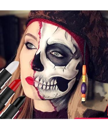 Go Ho 3 PCS Makeup Clown White Cream-Blendable Stick - Professional Halloween SFX Face and Body Paint Set - Buy Online on GoSupps.com