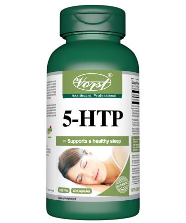 VORST 5-HTP 100mg 60 Capsules | Supplement For Promoting Natural Healthy Sleep & Fighting Symptoms of Minor Insomnia | 1 Bottle 60 count (Pack of 1)