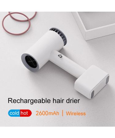 Portable Cordless Hair Dryer Rechargeable Wireless Hair Dryer w/Hot & Cold Air & Charging Base Handheld Travel Blow Dryer for Outdoor/Indoor A - Buy Online on GoSupps.com