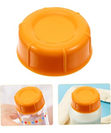 Vaguelly Breastmilk Bottles Cap 20 Pcs Baby Bottle Seal Cap Water Bottle Travel Food Grade Pp Water Proof Leak Proof Lids Orangex2pcs 4.3x4.3x1.5cmx2pcs - Buy Online on GoSupps.com