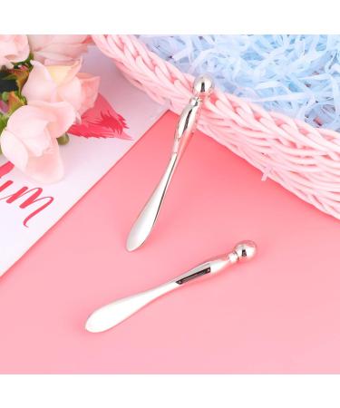 Minkissy Eye Cream Applicator Set - 2-Piece Silver Face & Eye Massage Spatula for Optimal Eye Care - Buy Online on GoSupps.com